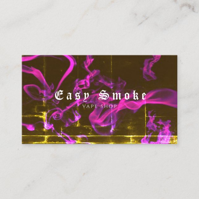 Affärskortet Corolful Smoke Vape Shop Visitkort (Framsida)