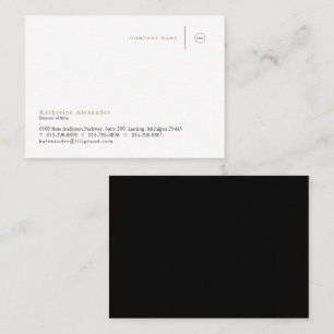 Affärskortet Corporate Black & Guld Visitkort