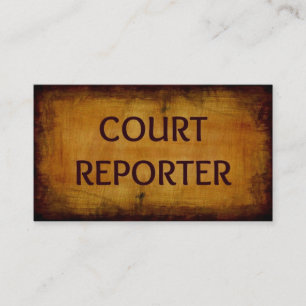 Affärskortet Court Reporter Visitkort