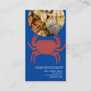 Affärskortet Crab Seafood Broil Restaurant Visitkort