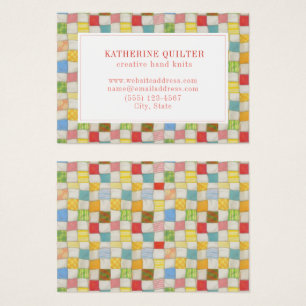 Affärskortet CRAZY QUILT 3,5x2.5 Visitkort