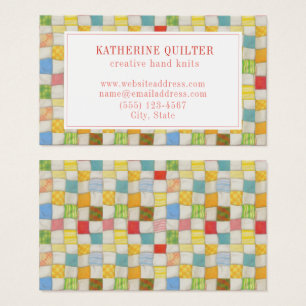 Affärskortet CRAZY QUILT 3,5x2 Visitkort