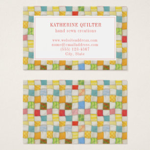 Affärskortet CRAZY QUILT Oceana 3.54x2.165 Visitkort