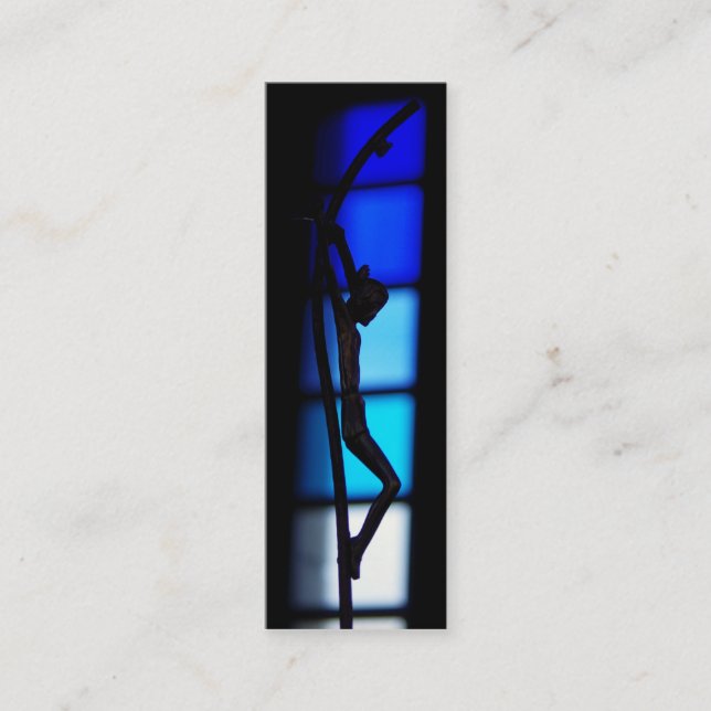 affärskortet crucifix bokmärke mini visitkort (Framsida)