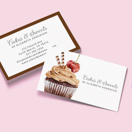 Affärskortet Cuptårta Pastry Chef Bakery Visitkort