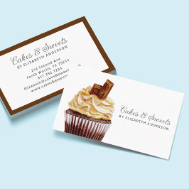 Affärskortet Cuptårta Pastry Chef Bakery Visitkort