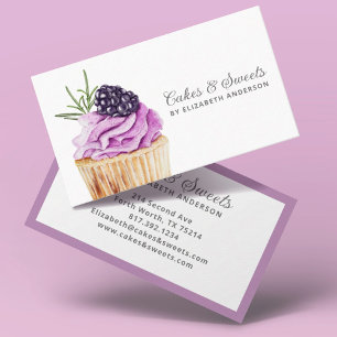 Affärskortet Cuptårta Pastry Chef Bakery Visitkort