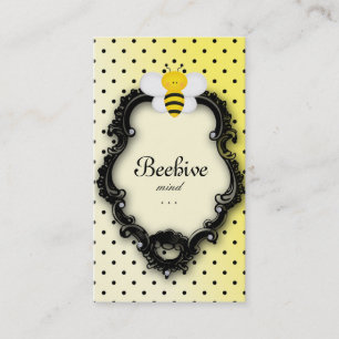Affärskortet Cute Bee Polka Dot Visitkort