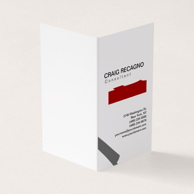 Affärskortet Cute Black White med konstnärligt Tre Visitkort (Utsida)