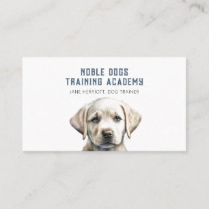 Affärskortet Cute Illustrated Puppy Hund Trainer Visitkort