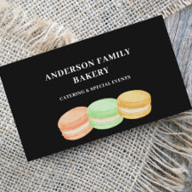 Affärskortet Cute Macarons bakery