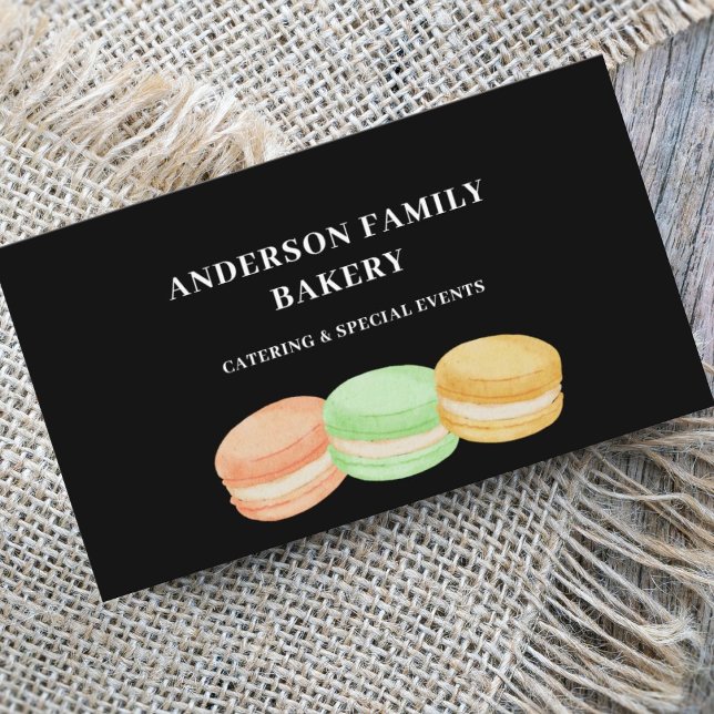 Affärskortet Cute Macarons bakery Visitkort (Skapare uppladdad)