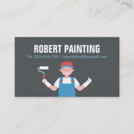 Affärskortet Cute Painter Painters Services Visitkort