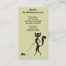 Affärskortet Cute Pet Walking Service Visitkort