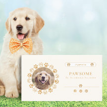 Affärskortet Cute Social Media Pet Influencer Infl