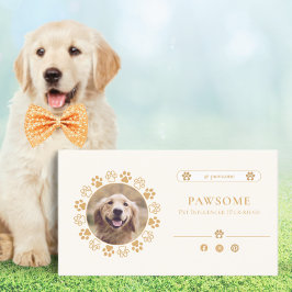 Affärskortet Cute Social Media Pet Influencer Infl Visitkort