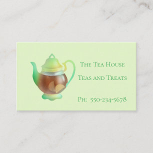 Affärskortet Cute Tekanna Tea Room Visitkort
