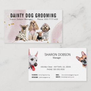 Affärskortet Daety Hund Grooming Pet Visitkort