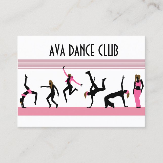 Affärskortet Dance Flyttar Visitkort (Framsida)