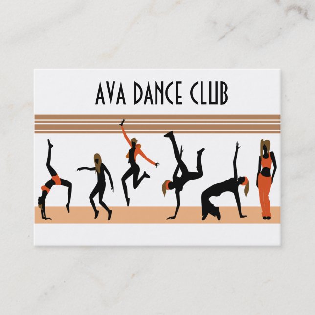 Affärskortet Dance Flyttar Visitkort (Framsida)