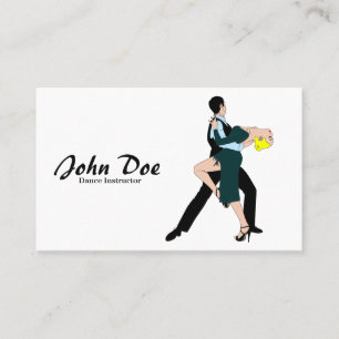 Affärskortet Dance Instructor Ballroom Visitkort