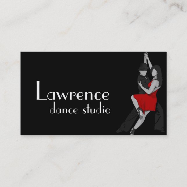 Affärskortet Dance Instructor Studio Lessons Visitkort (Framsida)