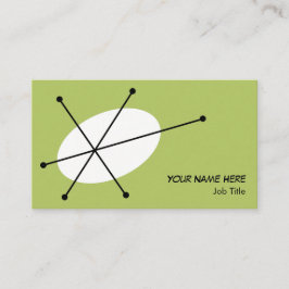 Affärskortet Dazzle Grönt Visitkort