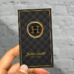 Affärskortet Deluxe Guld Monogram Author Visitkort<br><div class="desc">Affärskortet Deluxe Guld Monogram Author.</div>