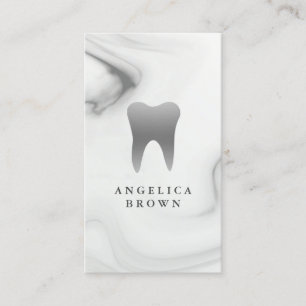 Affärskortet Dentist Marble Mönster Visitkort