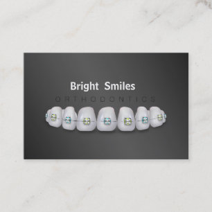 Affärskortet Dentist Orthodontist Visitkort