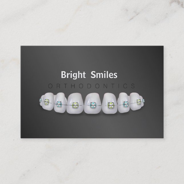 Affärskortet Dentist Orthodontist Visitkort (Framsida)