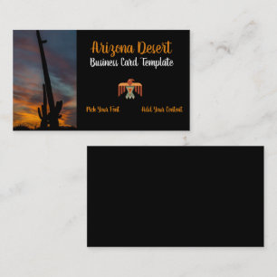 Affärskortet Desert Sunset i sydvästra Stil Visitkort