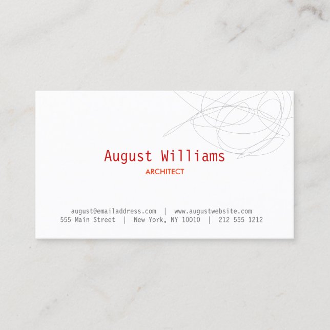 AFFÄRSKORTET DESIGNER SCRIBBLE VISITKORT (Framsida)