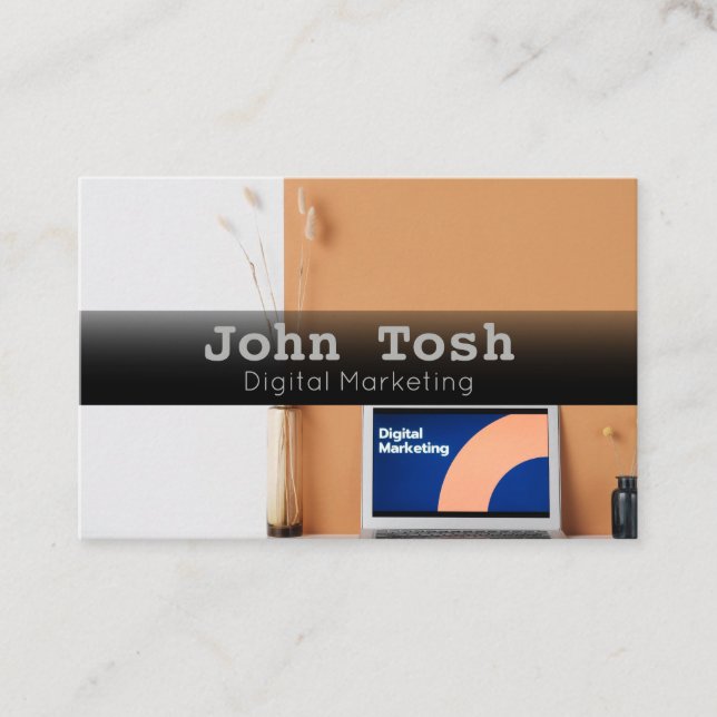 Affärskortet Digital Marknadsföring Sales Visitkort (Framsida)