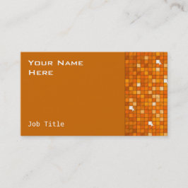 Affärskortet Disco Tiles Orange Visitkort