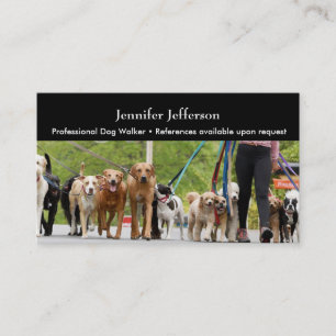 Affärskortet Dog walker Lojalitetskort