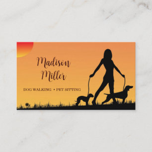 Affärskortet Dog Walker/Pet Sitter Visitkort