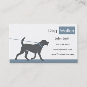 Affärskortet Dog Walker Visitkort