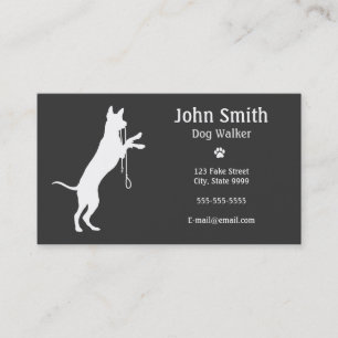 Affärskortet Dog Walker/Walking Visitkort