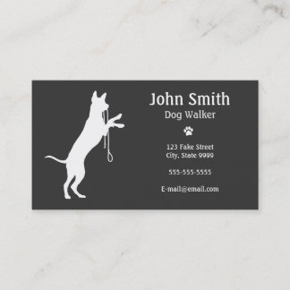 Affärskortet Dog Walker/Walking Visitkort