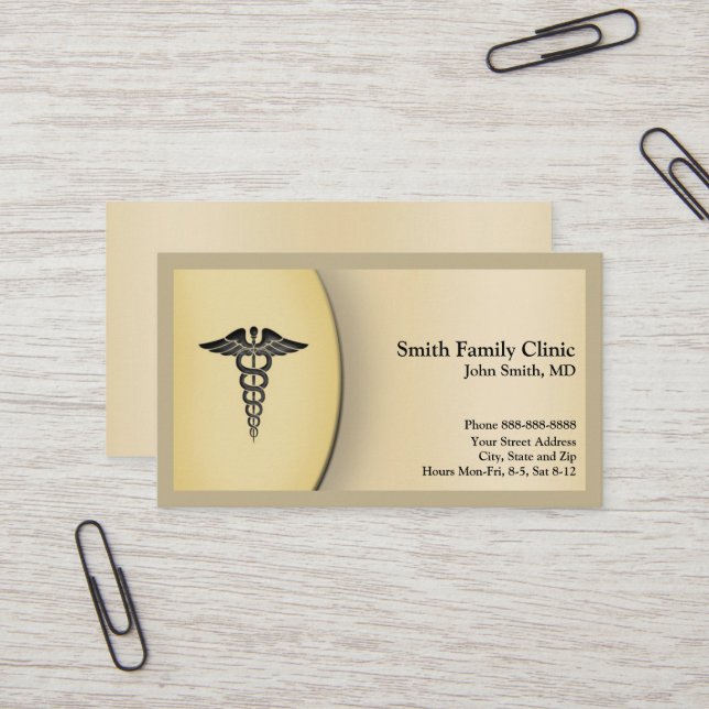 Affärskortet Doktor Visitkort (Fram/Back In Situ)