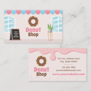 Affärskortet Donut Shop Sprinkles Visitkort