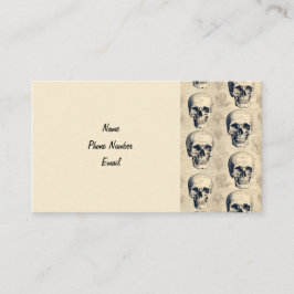 affärskortet döskallar visitkort