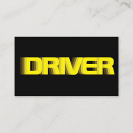 Affärskortet Drivrutin som drivrutin i taxi Visitkort