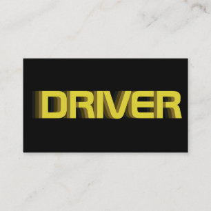Affärskortet Drivrutin som drivrutin i taxi Visitkort