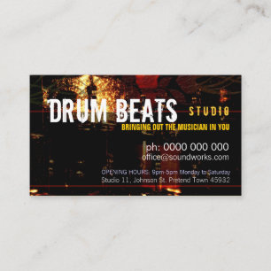 Affärskortet Drum Beats Music Rådkort