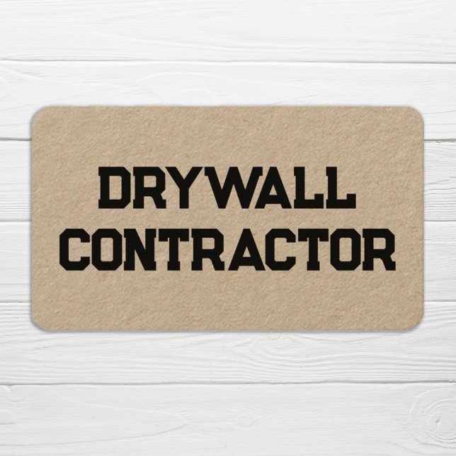 Affärskortet Drywall Contraktor Kraft Visitkort (Drywall Contractor Photo)