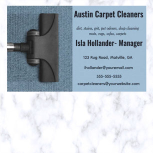 Affärskortet Editable Carpet Cleaners Visitkort