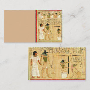 Affärskortet egypten-hieroglyfer visitkort