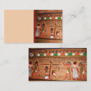 Affärskortet egypten-hieroglyfer visitkort